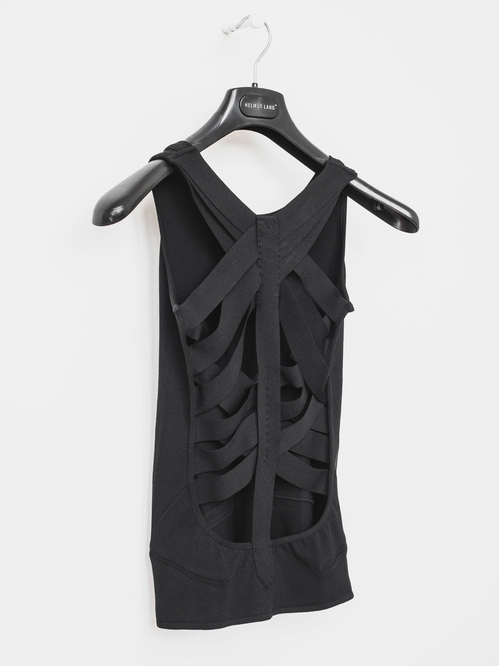 Helmut Lang SS01 Silk Cross Strap Bound Top