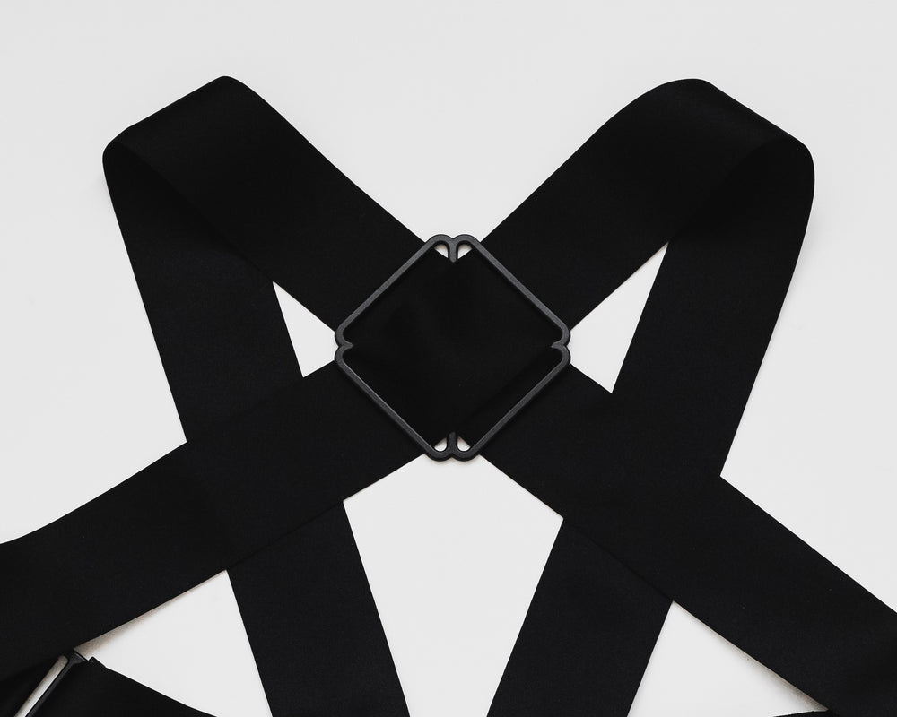 Helmut Lang AW03 Safety Cage Parachute Harness Silk Facsimile