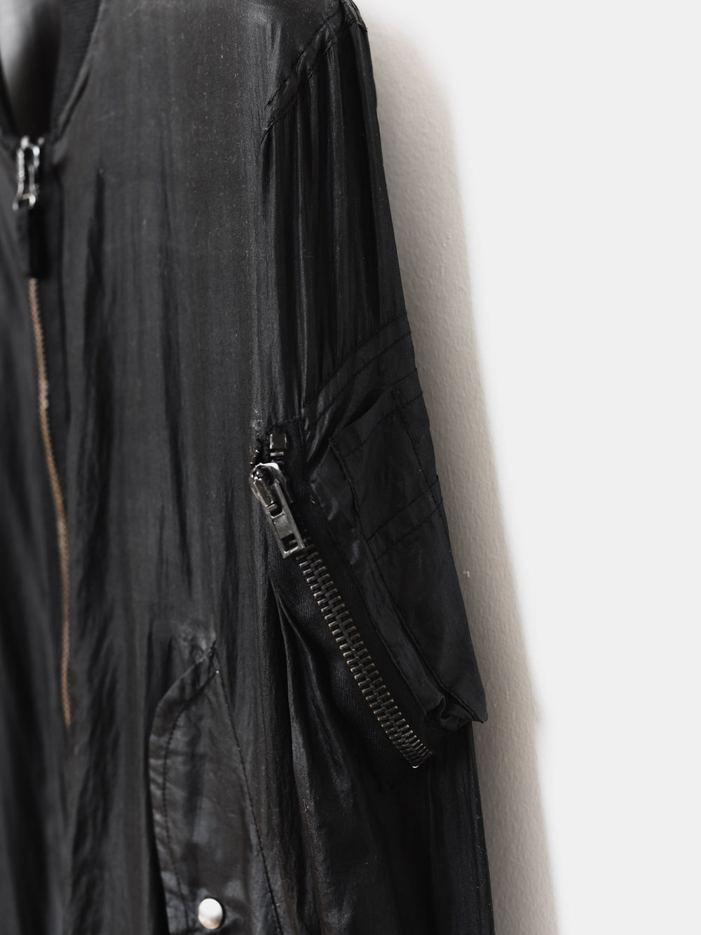 Helmut Lang SS04 Transparent Silk Bondage MA-1 Bomber