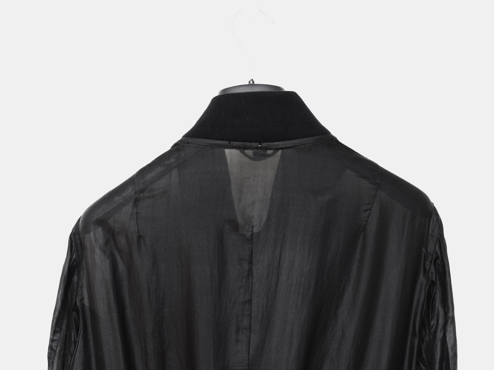 Helmut Lang SS04 Transparent Silk Bondage MA-1 Bomber