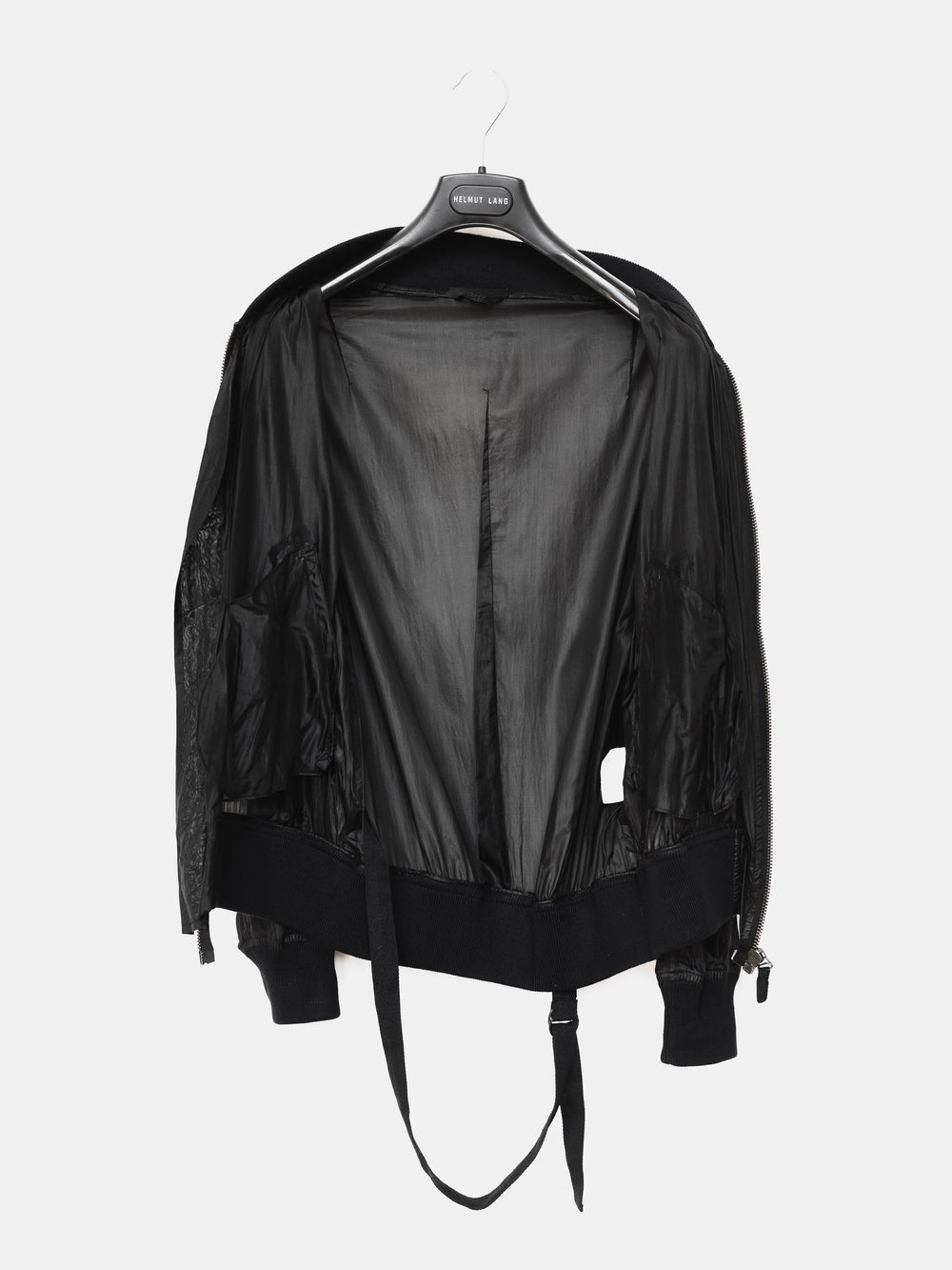 Helmut Lang SS04 Transparent Silk Bondage MA-1 Bomber