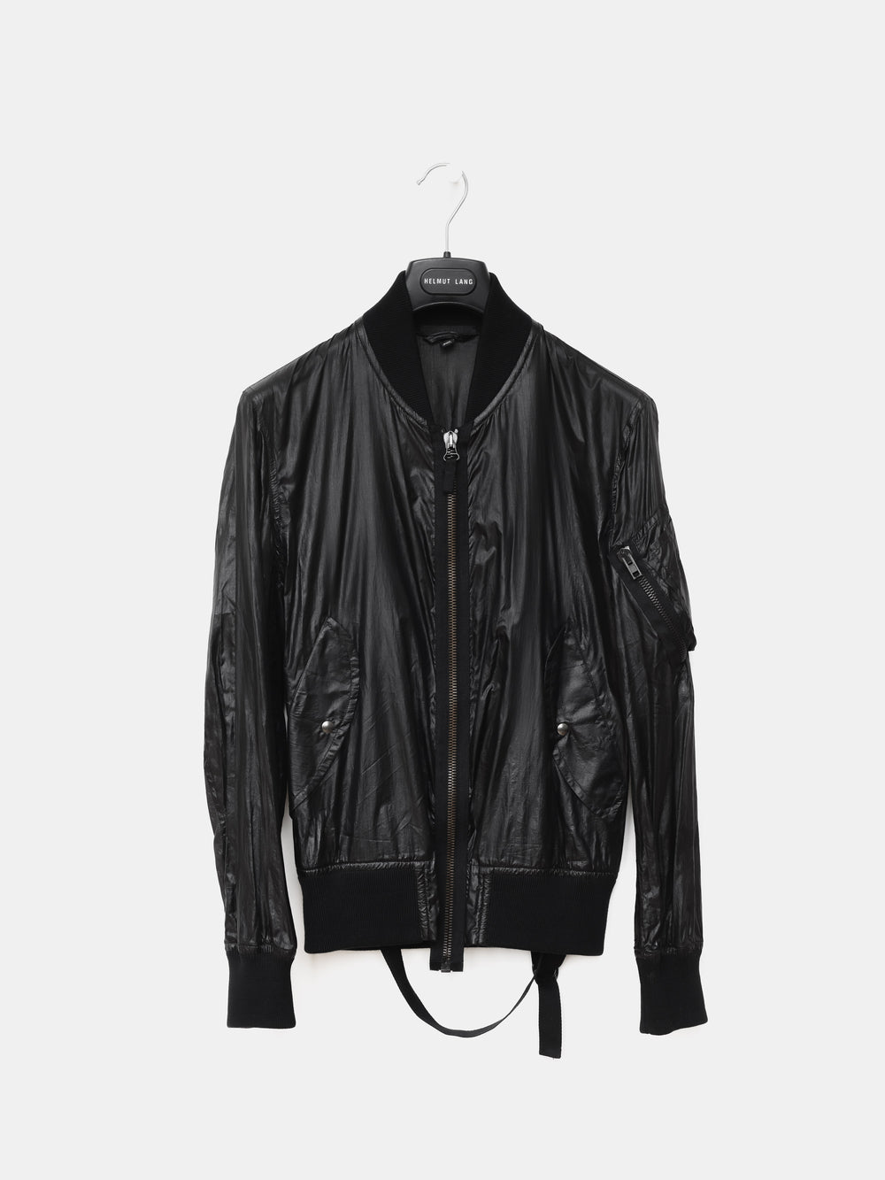 Helmut Lang SS04 Transparent Silk Bondage MA-1 Bomber