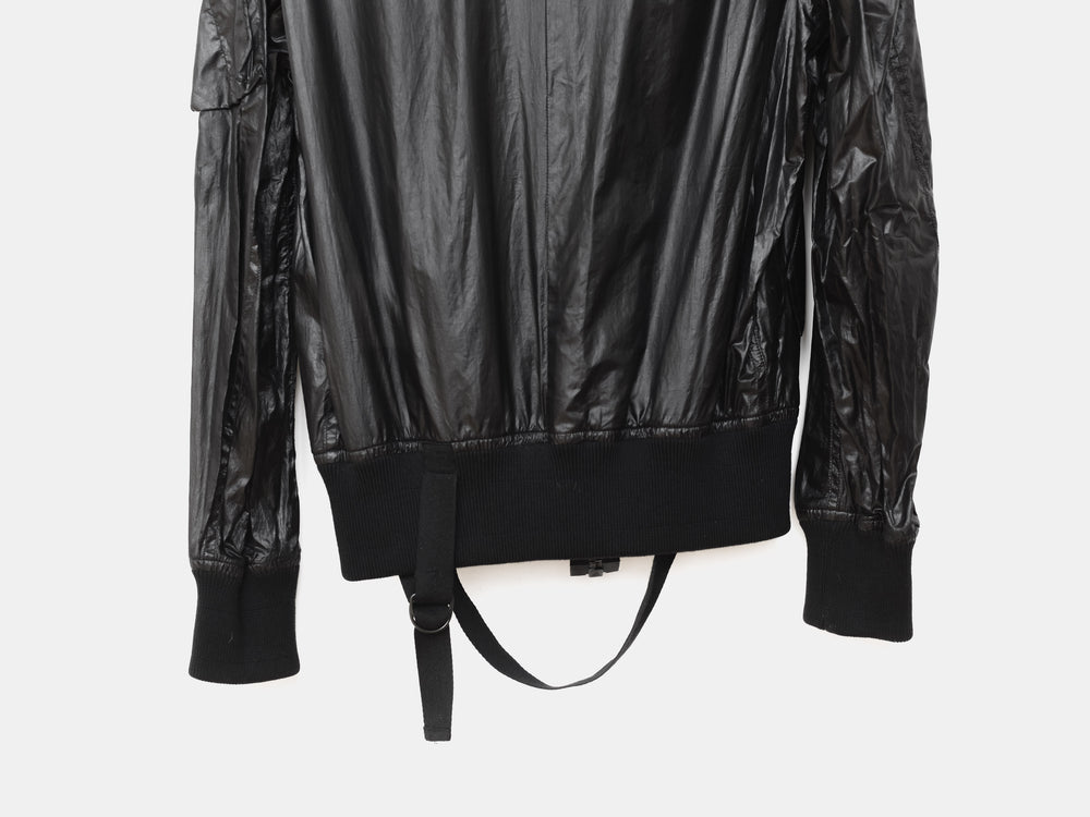 Helmut Lang SS04 Transparent Silk Bondage MA-1 Bomber