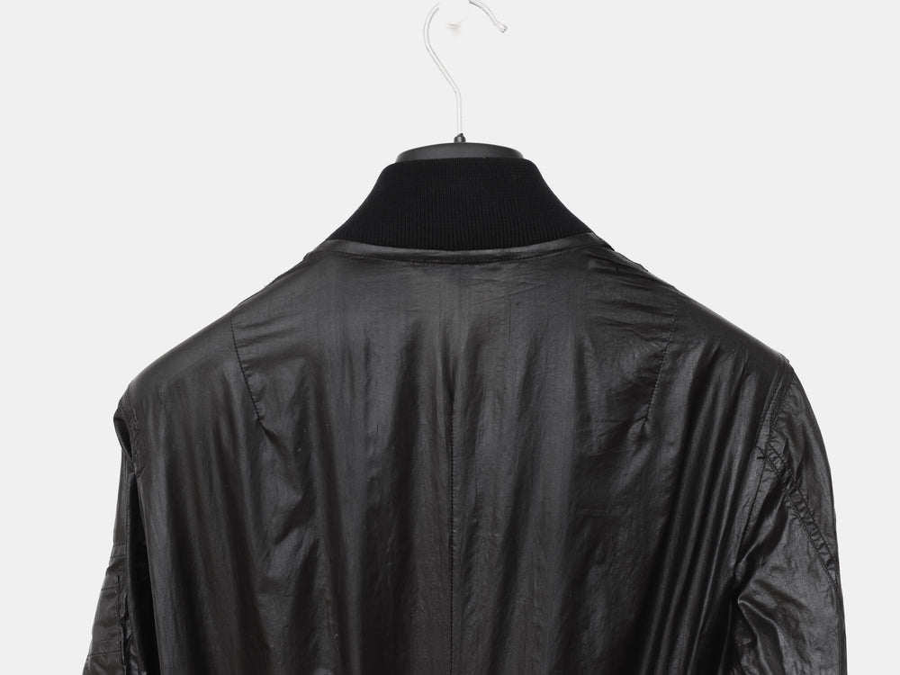 Helmut Lang SS04 Transparent Silk Bondage MA-1 Bomber