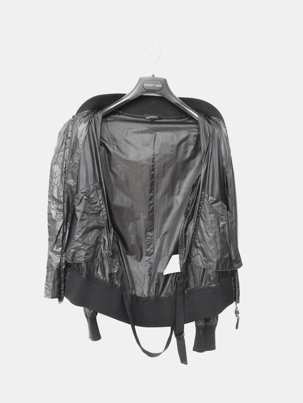 Helmut Lang SS04 Transparent Silk Bondage MA-1 Bomber
