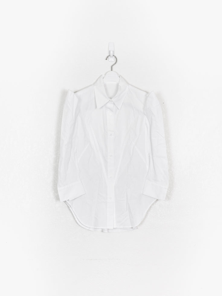 Yohji Yamamoto Offset Open Shoulder Shirt