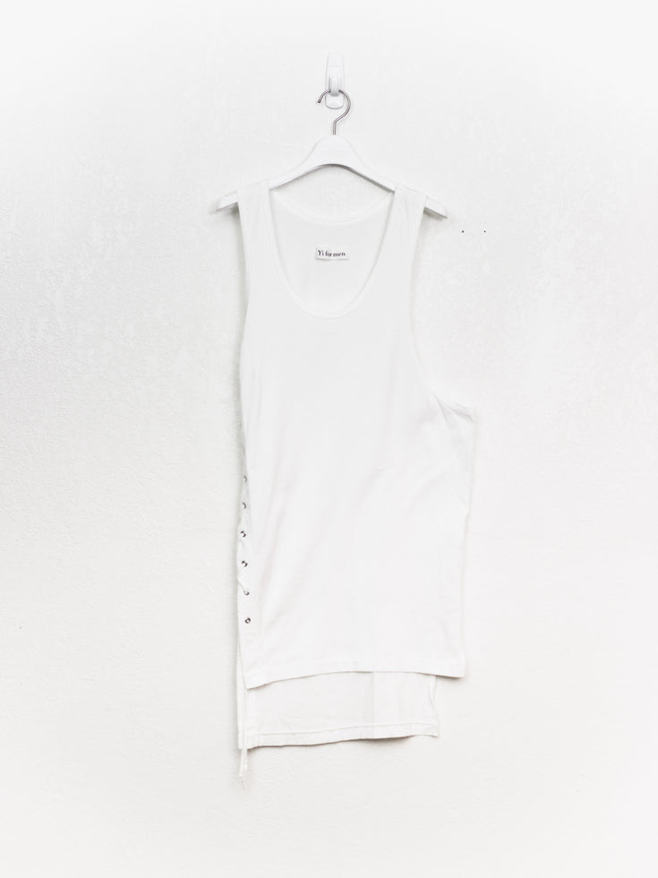 Yohji Yamamoto Y's For Men Side Lace Tank Top