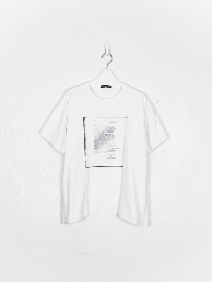 Undercover AW95 Jun's Letter To Charles Peterson Tee