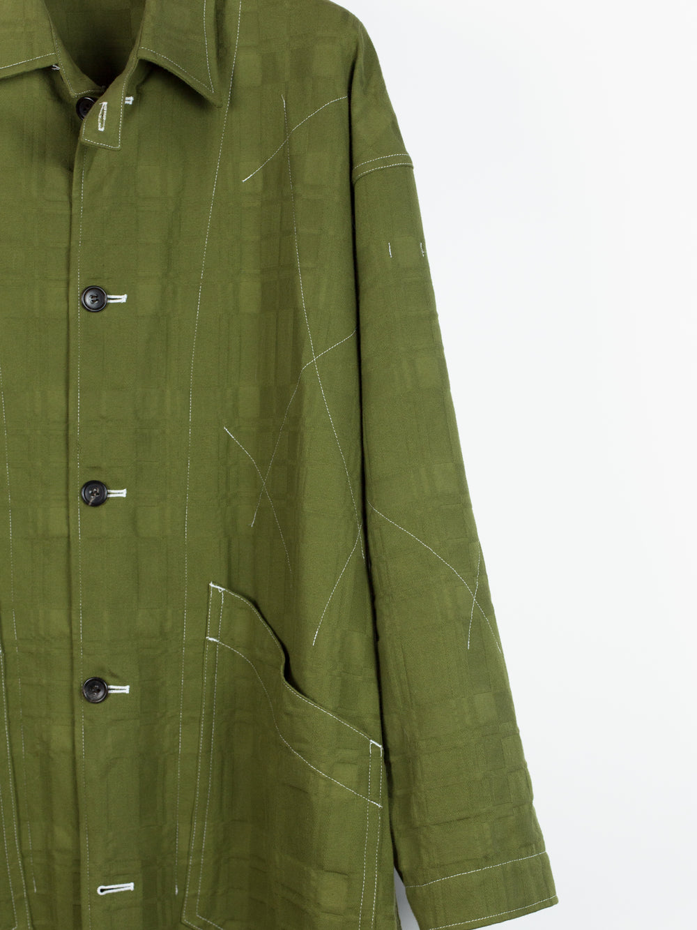 Sulvam AW18 Reversible Coverall Coat with Faux Fur Lining