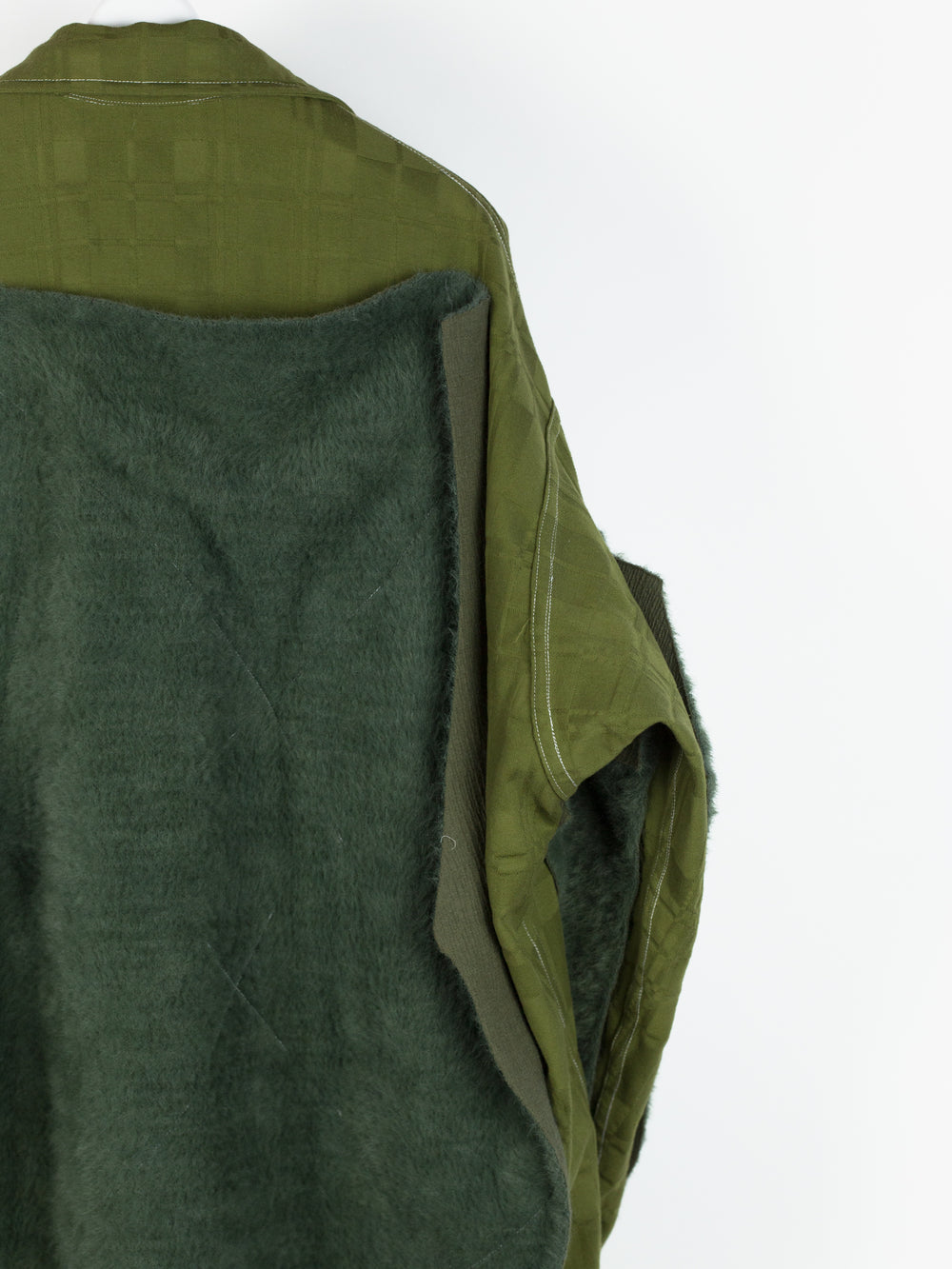 Sulvam AW18 Reversible Coverall Coat with Faux Fur Lining