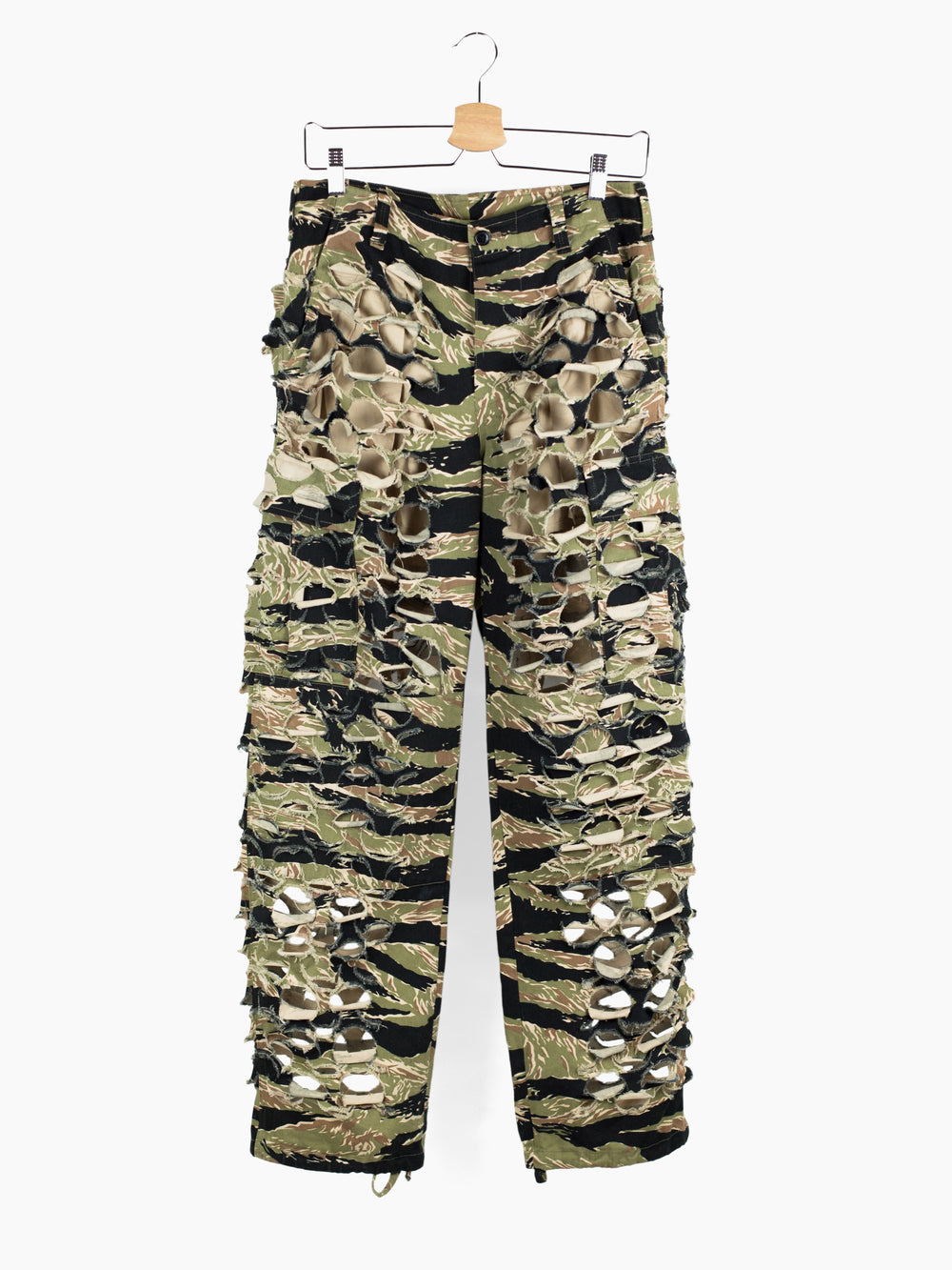 Vetements AW18 Laser Cut Tiger Camo Cargos