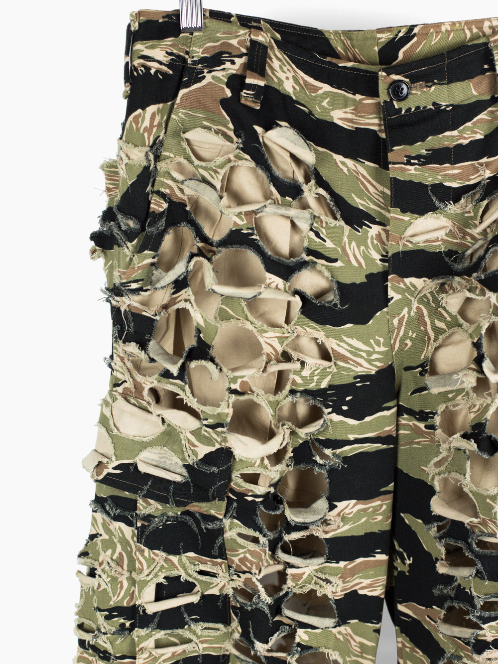 Vetements AW18 Laser Cut Tiger Camo Cargos