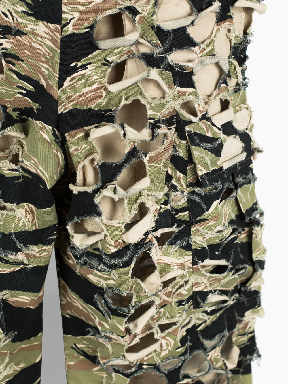 Vetements AW18 Laser Cut Tiger Camo Cargos