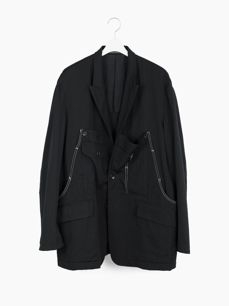 Yohji Yamamoto Pour Homme SS07 Wool Gab Utility Blazer