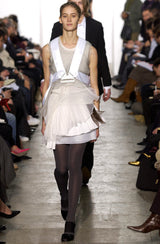 Helmut Lang AW03 Safety Cage Parachute Harness Silk Facsimile Cream