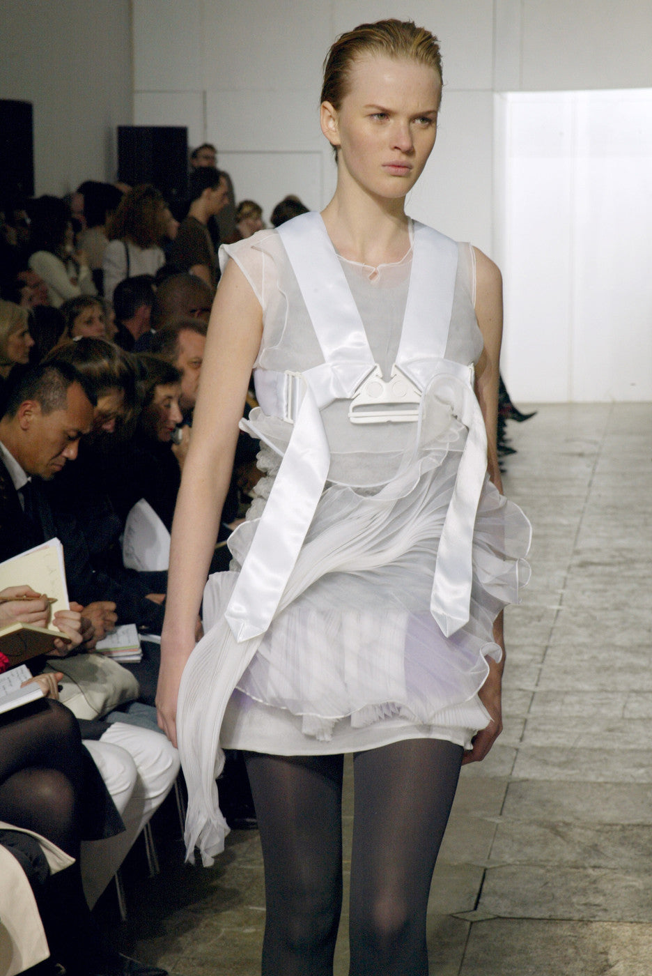Helmut Lang AW03 Safety Cage Parachute Harness Silk Facsimile