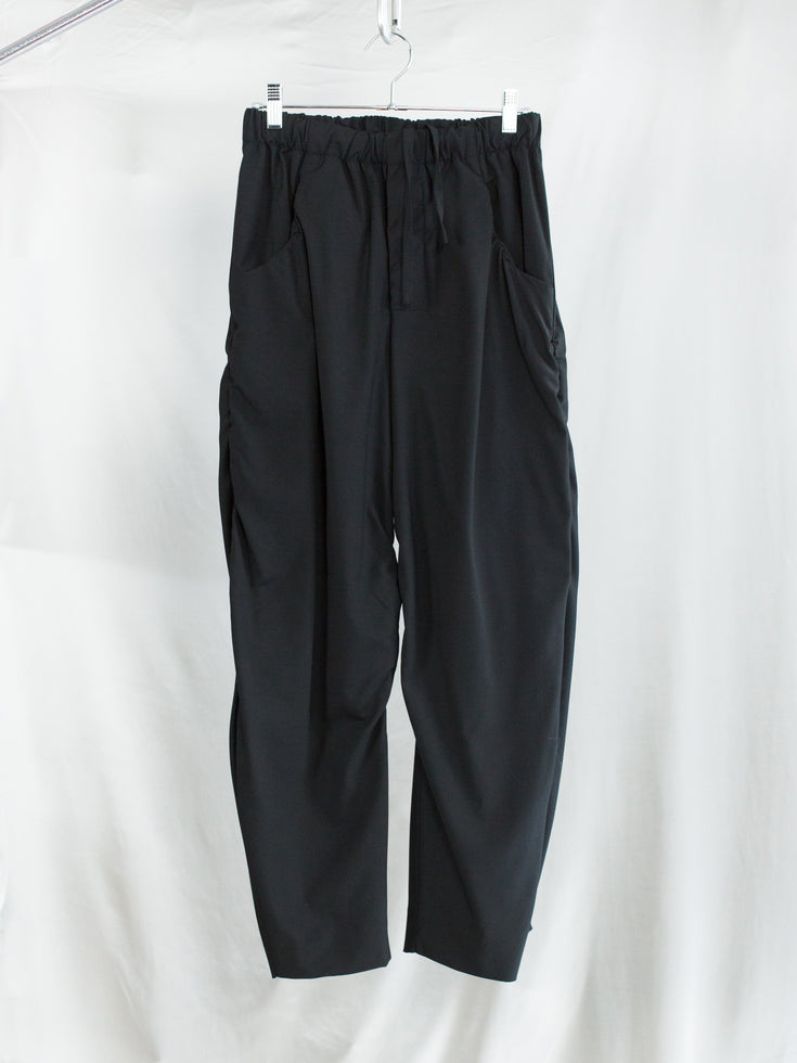 Gabriela Coll SS26 No. 267 Wool/Silk LP Draped Summer Trousers