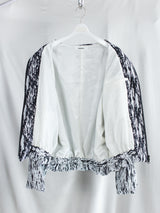 Sulvam SS26 Jacquard Balloon Blouson