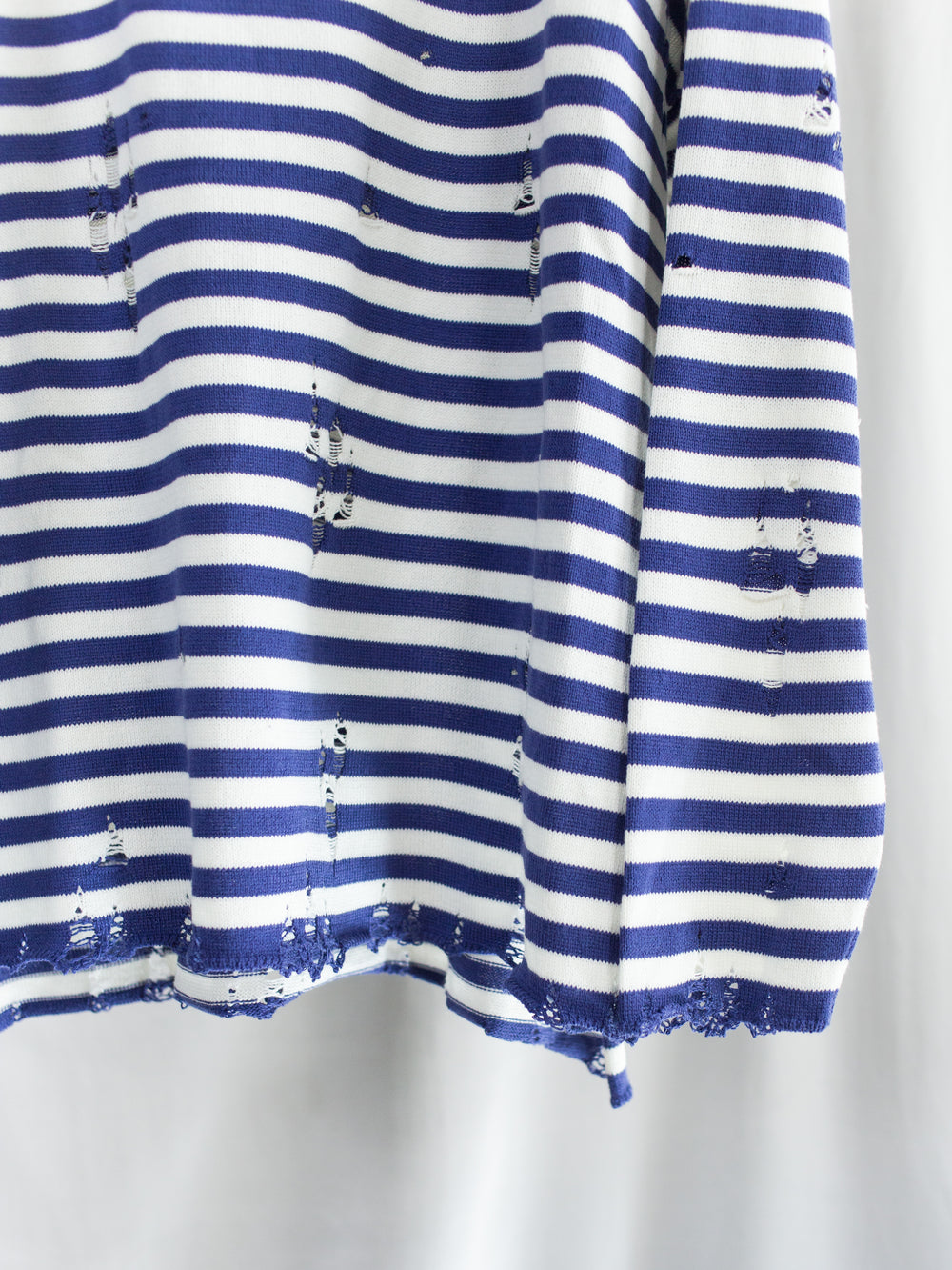 Sulvam SS26 Destroyed Stripe Knit