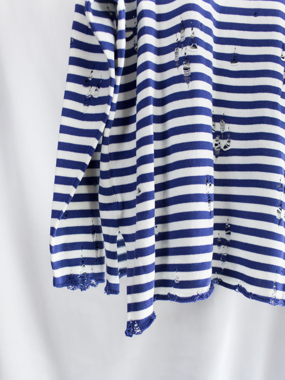 Sulvam SS26 Destroyed Stripe Knit