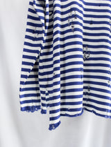 Sulvam SS26 Destroyed Stripe Knit