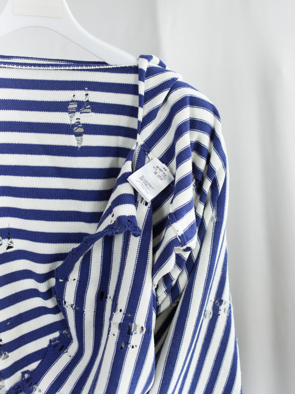 Sulvam SS26 Destroyed Stripe Knit