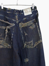 Les Six AW24 Destroyed Gout Denim