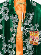 Penultimate SS25 Pine Sequin Short Sleeve Shirt