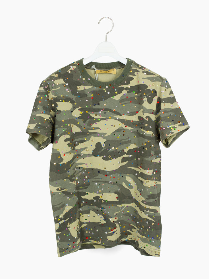 Penultimate SS25 Rhinestone Camo T-Shirt