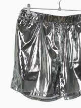 Penultimate SS25 Silver Foil Shorts