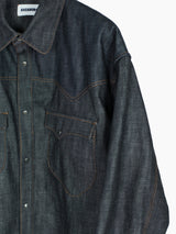Kozaburo SS25 Raw Denim Western Shirt