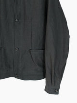 Soshiotsuki SS25 Washed Linen Draped Pocket Blouson