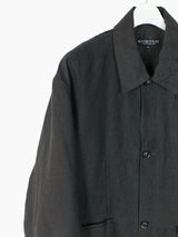 Soshiotsuki SS25 Washed Linen Draped Pocket Blouson