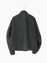 Soshiotsuki SS25 Washed Linen Draped Pocket Blouson