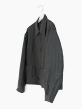 Soshiotsuki SS25 Washed Linen Draped Pocket Blouson