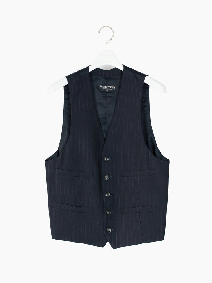 Soshiotsuki SS25 V-Back-Neck Waistcoat