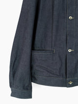 Soshiotsuki SS25 Rigid Denim Draped Pocket Blouson