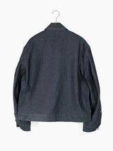 Soshiotsuki SS25 Rigid Denim Draped Pocket Blouson