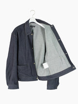 Soshiotsuki SS25 Rigid Denim Draped Pocket Blouson