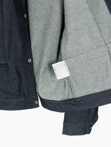 Soshiotsuki SS25 Rigid Denim Draped Pocket Blouson
