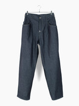 Soshiotsuki SS25 Rigid Denim Draped Pocket Jeans