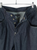 Soshiotsuki SS25 Rigid Denim Draped Pocket Jeans
