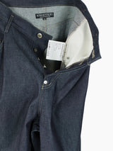 Soshiotsuki SS25 Rigid Denim Draped Pocket Jeans