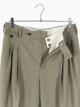 Soshiotsuki SS25 3-Pleat Trousers