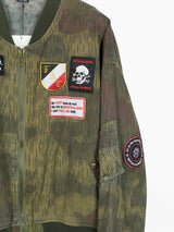 Les Six SS25 Patched Camo Bomber