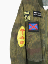 Les Six SS25 Patched Camo Bomber