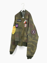 Les Six SS25 Patched Camo Bomber