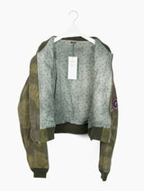 Les Six SS25 Patched Camo Bomber