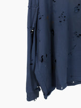 Les Six SS25 70 Degree Destroyed Asymmetrical LS Tee