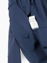 Les Six SS25 70 Degree Destroyed Asymmetrical LS Tee